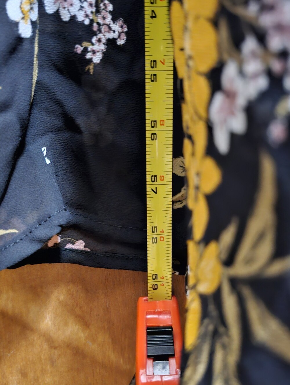 Wild Fable black floral print maxi tie up dress lace trim womens large new NWT - Picture 11 of 12